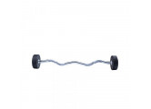 Фиксированная кривая штанга Live Pro Ez Curl Urethane Barbells LP8011-30 30кг