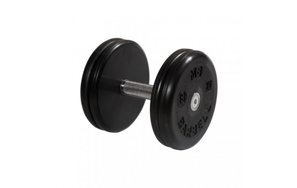 Гантель классик с вращающейся ручкой хром 18 кг MB Barbell MB-FdbEM-B18 600_380