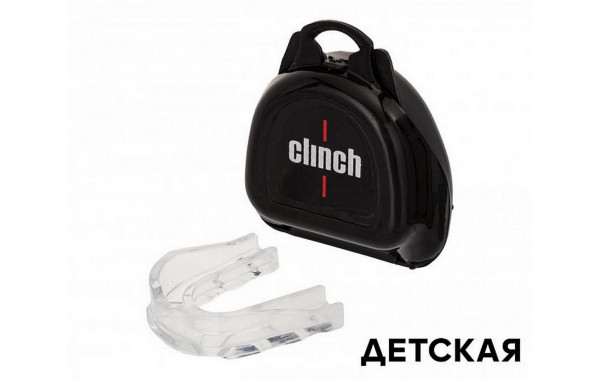 Капа одночелюстная Clinch Olimp Single Layer Mouthguard C501 прозрачный Junior 600_380