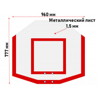 Стритбольный антивандальный щит Glav 01.217