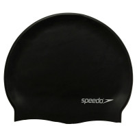 Шапочка для плавания Speedo Flat Silicone Cap, 8-709910001-0001, черный, силикон