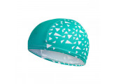 Шапочка для плавания Speedo Printed Polyester Cap Jr 8-12241D680 зелено-белый