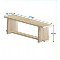 Скамейка гимнастическая 1500 мм ЭКОНОМ (щит дерево) ножки дерево Dinamika