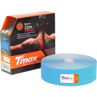 Тейп кинезиологический Tmax 32m Extra Sticky Blue 5 см x 32 м 423228 голубой