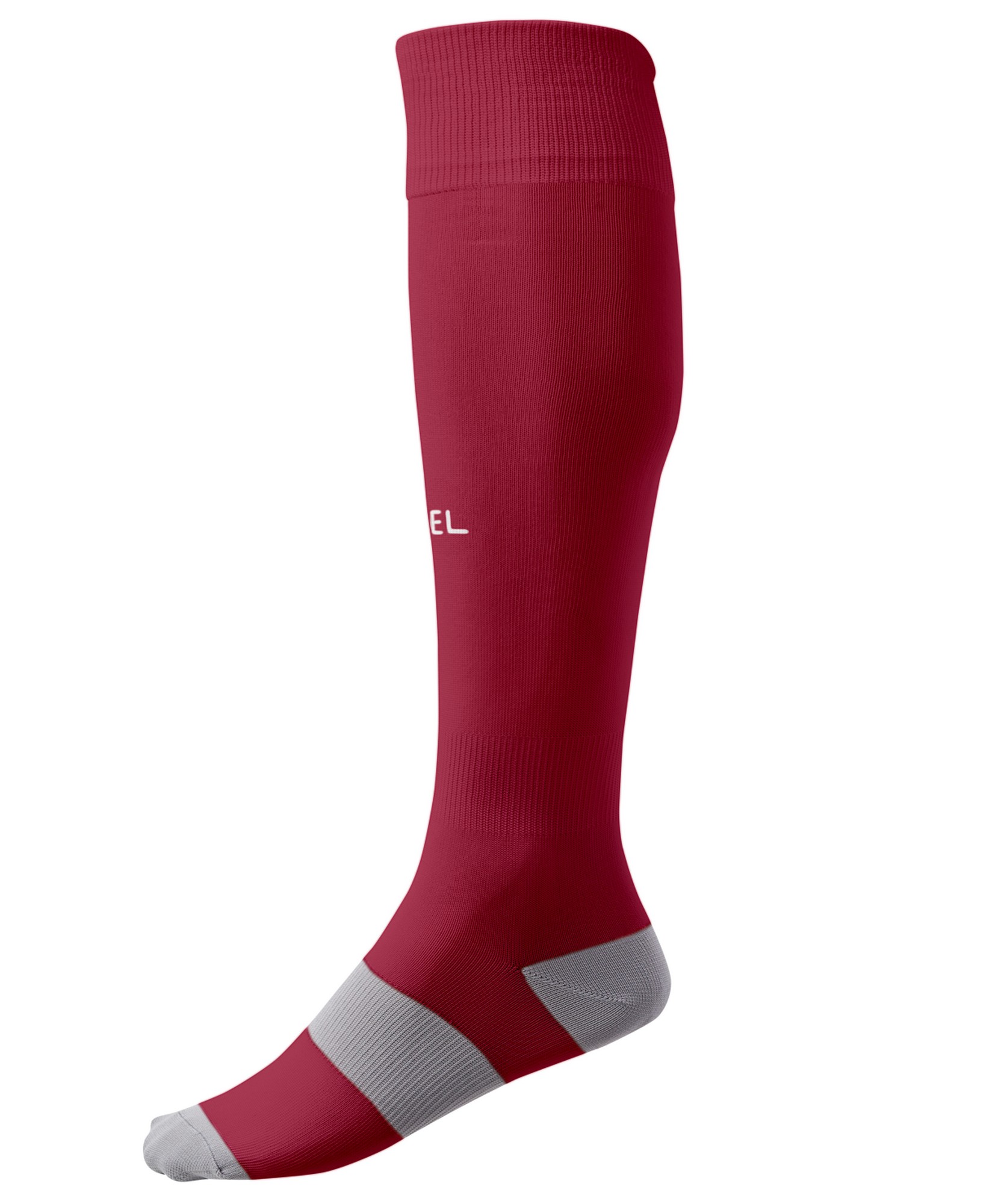 Гетры футбольные Jogel Camp Basic Socks, гранатовый\серый\белый 1663_2000