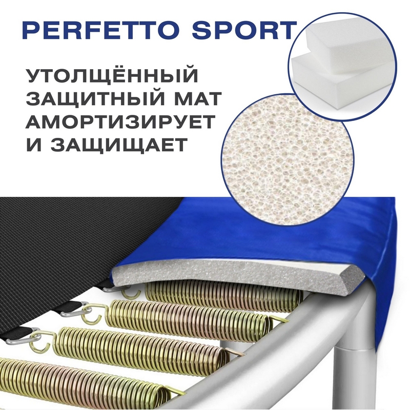 Батут с защитной сеткой Perfetto Sport Activity 10" d300см 2500000067464 синий 800_800