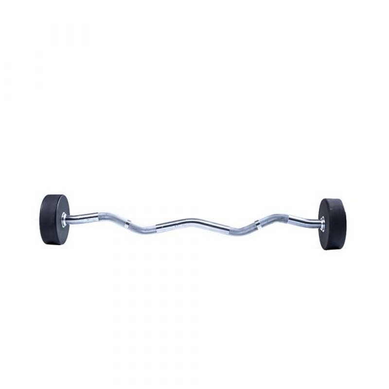 Фиксированная кривая штанга Live Pro Ez Curl Urethane Barbells LP8011-10 10кг 800_800