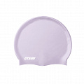 Шапочка для плавания Atemi silicone cap Violet flower TSC1LP сиреневый 120_120