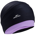 Шапочка для плавания 25DEGREES Duplo Black/Lilac, полиамид, для длинных волос 120_120